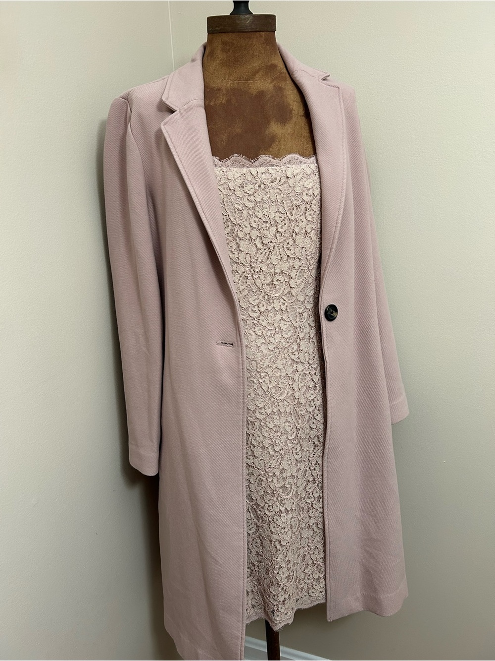 H&M Blush Pink Trench Coat